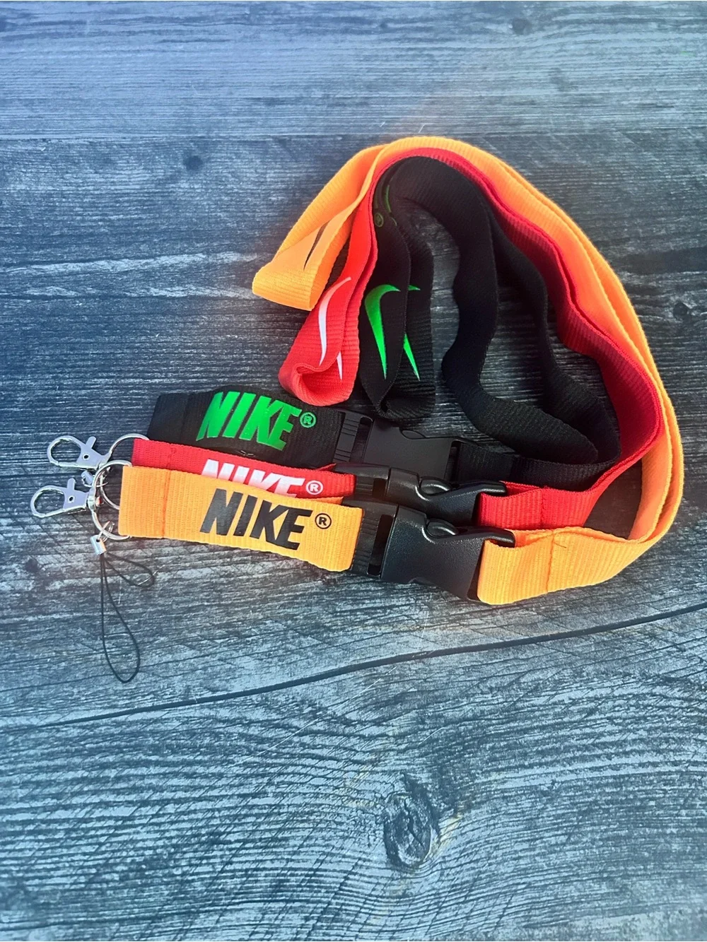Nike Lanyard  Set in Orange, Red, Black
